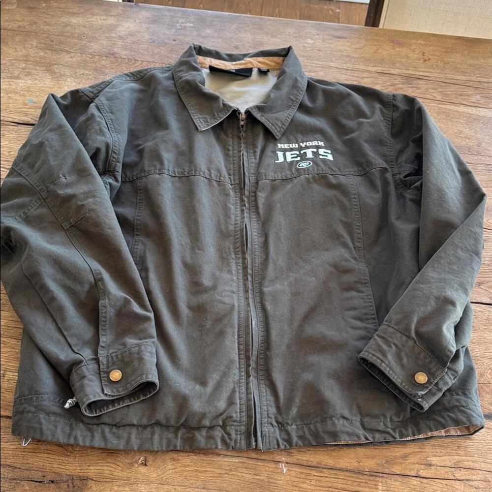 NY Jets Reebok NFL Zipper Up Jacket - Large